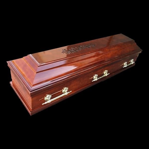 Wooden coffin